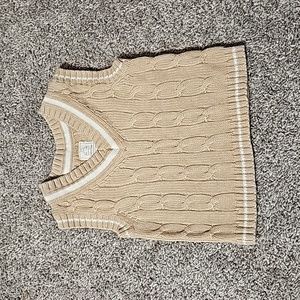BabyGap Tan Knit Sweater Vest 3 to 6 Months